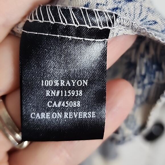 Oscar St Bohemian Style Corset Front Top, Lace Trimmed Sleeves, NWT, Large - Picture 7 of 9